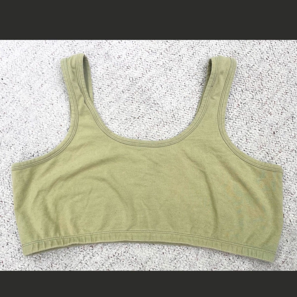ARQ Wide Strap Bra in Sage Green Size 3X